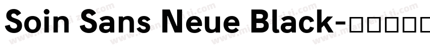 Soin Sans Neue Black字体转换
